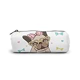 Multifunktions: Praktisch, um Buntstifte, Füllfederhalter und Kunstpinsel usw. zu verletzen. Aufbewahrung von Schreibwaren und anderes Bürozubehör, kann auch als Kosmetiktasche oder Zubehörtasche verwendet werden.