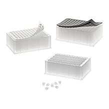Chemglass CV-1350-0011 Series CV-1350 96-Well Microplate Sealing System with 1.0 mL Glass Inserts and PTFE/Silicone Cap Mat
