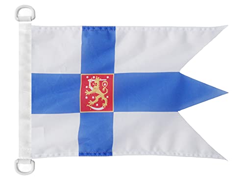 AZ FLAG - Finland Naval Ensign Nautical Flag - 18'' x 12'' - For Outdoor and Boat - Finnish War Banner Knitted Polyester with Two Plastic Rings - Vivid Colors - 12x18 in - 45x30 Cm — image 1