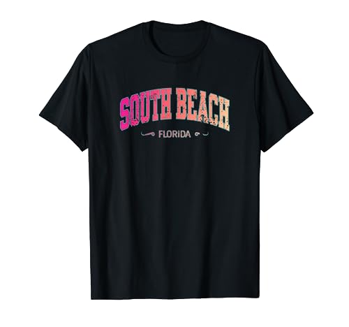 South Beach Florida State Fan Gear Souvenir Camiseta