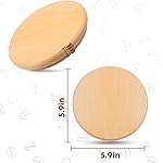 for Breville Barista Express Espresso Machine, Coffee Bean Replacement Lid on Coffee Maker Top Wooden Hopper Lid with Sealing Ring, Espresso Machine Accessories Bean Cover, Beech Wood - Image 2