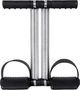 Black Double Spring Tummy Trimmer for Ab Exercise And Leg Exercise for Men and Women