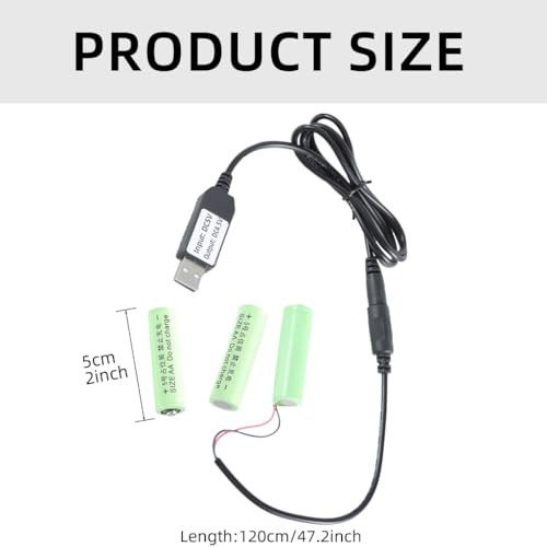 Reemplazo batería 4.5V AA LR6 USB 5V2A para juguetes miniatura 5