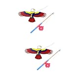 Abaodam 2 Juegos De Cometa Hecha A Mano Cometa DIY Manual Cometa Enorme para Niños Juguetes para Niños Cometa Voladora De Dibujos Animados Juego para Niños Juguetes Aire Libre