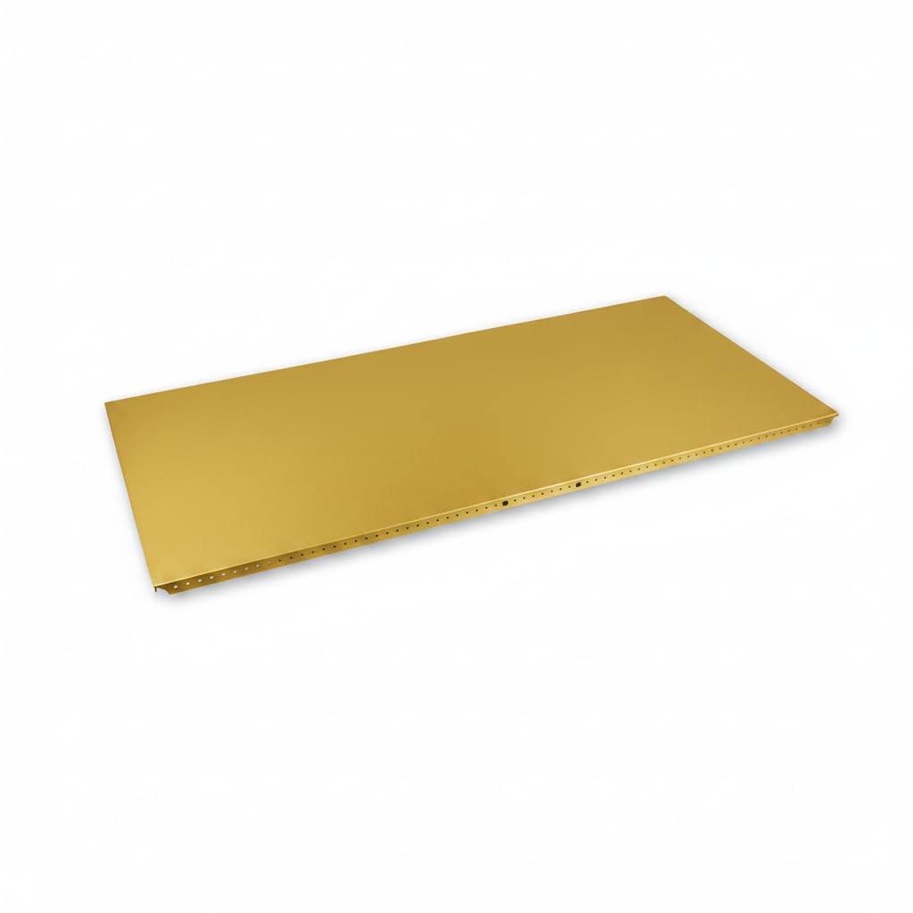 Außentablar 750x500 1004 Goldgelb kompatibel mit USM Haller | Passend für USM Haller · Stahl pulverbeschichtet · Tablar / Ablage / Regalboden · Seitenteil außen · 1:1 Ersatz