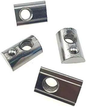 Thread M3 M4 M5 M6 T Spring Nuts Half Round Elasticity Spring Nut DKEKE (Size : 20-M3 50pcs)