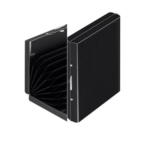 QUAKEL (AK-6) 6 Slots RFID Metal Credit Debit ATM Card Holder Case Wallet Waterproof Executive Credit/Debit/ATM/ID/Visiting Super Sleek, Sturdy || for Men & Women(Black,9.5 x 6.5 x 1.3 cm) Pack of 1-image-21