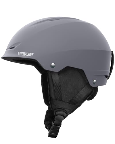 Findway スキーヘルメット [アップグレード] 大人用スノーボードヘルメット、[ゴーグル対応] 耐久性のあるABSシェル、保護EPSフォーム&調節可能なダイヤル、スノースポーツヘルメット メンズ レディース ユース（Amazon）