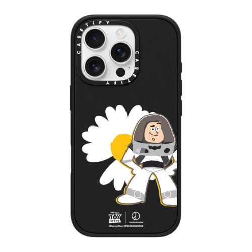 CASETiFY �C���p�N�g iPhone 16 Pro �P�[�X [TOY STORY | PEACEMINUSONE Co-lab/MagSafe�Ή�/���^ �y��/�ϏՌ�] - THE FIRST FAN Symbol Case - BUZZ LIGHT