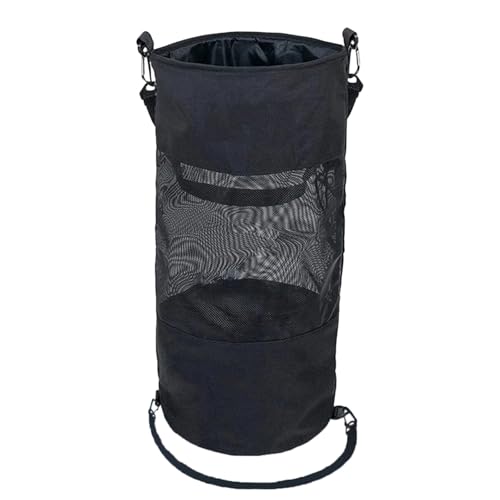 BOSREROY Reusable Boat Trash Can, with 900D Oxford Fabric, Foldable Design, for Sailing, Fishing, Water Sports, with Net & Carry Handles