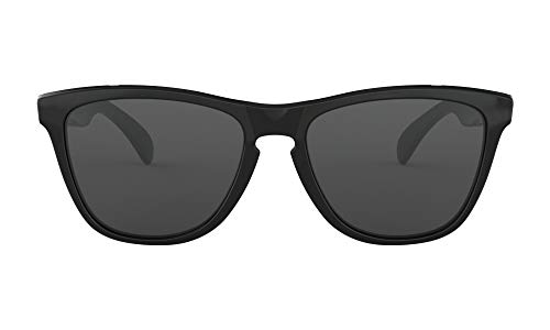 Oakley 24-306 Frogskins Sunglasses Polished Black w/Crystal Grey 24 306 55mm Authentic2