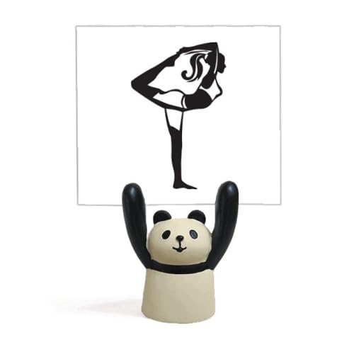 Support pour mémo panda contre l'oubli des tâches professionnelles sur table