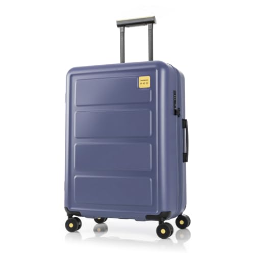 Image of Samsonite Red TOIIS L Expandable 68 Cms Medium Check-in Polycarbonate Hard Sided 8 Wheel Spinner Luggage /Suitcase /Trolley Bag (Marine Blue) (Double Wheel), Blue