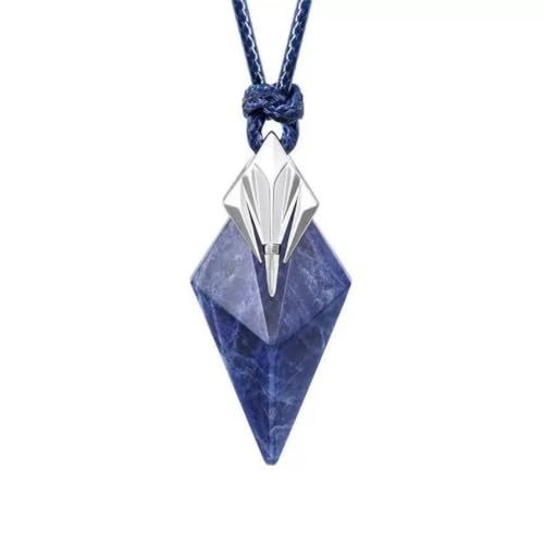 Collier Trifecta Blue Lace Agate pour hommes bijou à la mode et modulable DIY