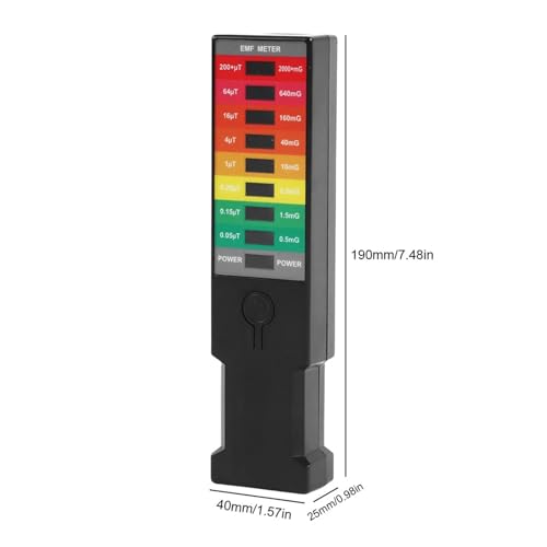 Medidor EMF portátil de alta precisión con indicador LED miniatura 5