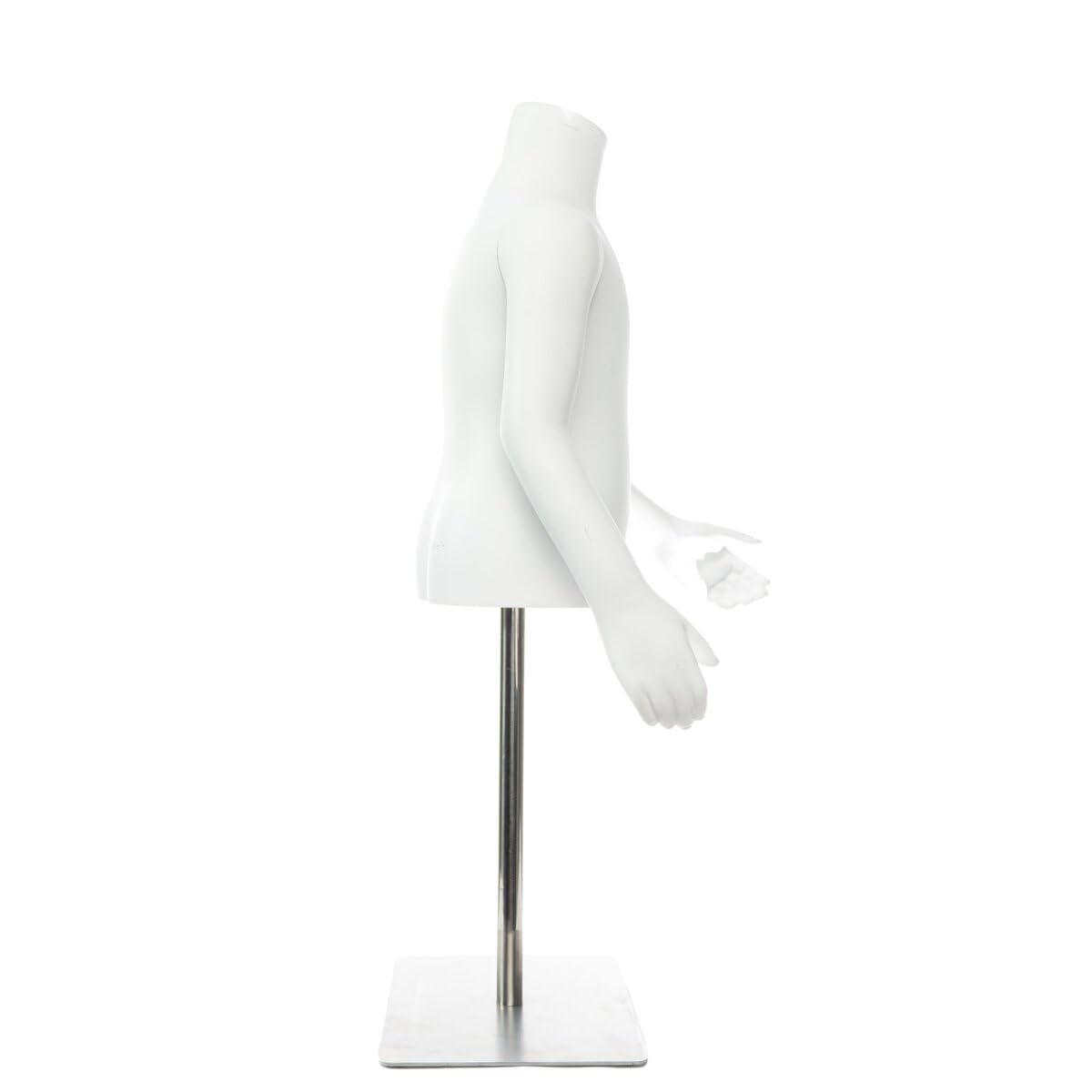 2X Kindertorso Büste KG 116 Unisex Schaufensterpuppe Kind Mannequin + Standfuß | Kindermannequin Kinderschaufensterpuppe Kinderschneiderbüste Kinderbüste