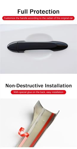Protector de perilla de puerta que evita arañazos y renueva tu Golf 7 Mk7 negro 2