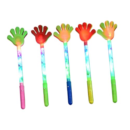COLLBATH 5 Pièces Brillant Clappers bruiseur claquement de Main Festif Jouets pour Enfants pour Enfants Accessoire de Concert claquement de Main drôle Plastique