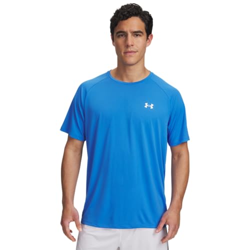 Under Armour Men's UA Tech 2.0 Short Sleeve Tee Blue Atlantis/White X-Large