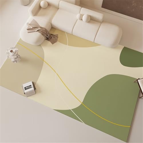 Sol protecteur lavable tapis vert 90x200cm pour salon