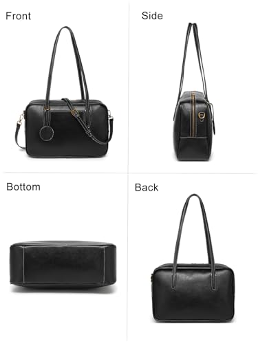 Bolso tote de cuero vegano para mujer miniatura 4
