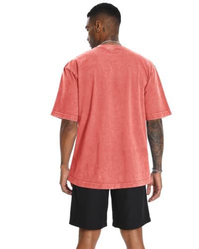 Image of Oversized Tshirts for Men Short Sleeve Vintage Washed Basic Loose Tees 2026
