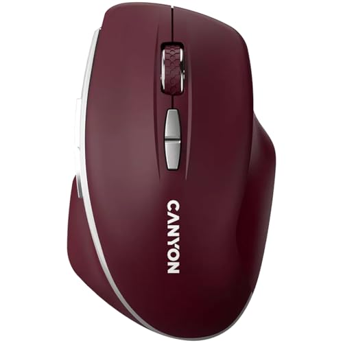 Souris optique sans fil Canyon MW-21 rouge avec capteur LED bleue