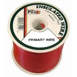 Pico 81221S 22 AWG Red Primary Wire Copper Stranded Conductor with PVC Jacket 100' per Spool