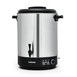 Klarstein Hot Water Dispensers for Kitchen Fast Boil40L Large Instant Hot Water Dispenser UrnElectric Cooks Professional Hot Water Dispenser w/Tap for Tea2500W Stainless Steel Boiler Dispenser Grey