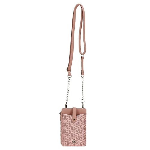 Pepe Jeans Megan Portafoglio Con Tracolla In Ecopelle, Diverse Dimensioni - Rosa, Nero E Cammello - 7