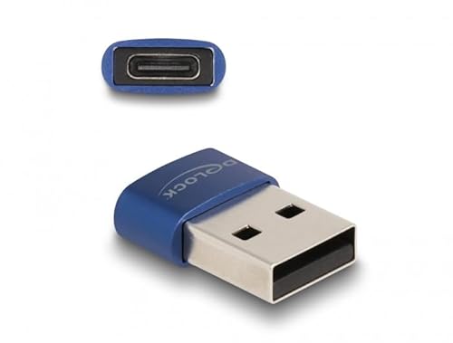 Delock Adattatore Usb 2.0 Da Maschio A Usb Type-C Femmina Blu