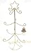 24 Inch Tall Ornament Display Tree, Twisted Gold-Toned Metal, Holds 16 Ornaments