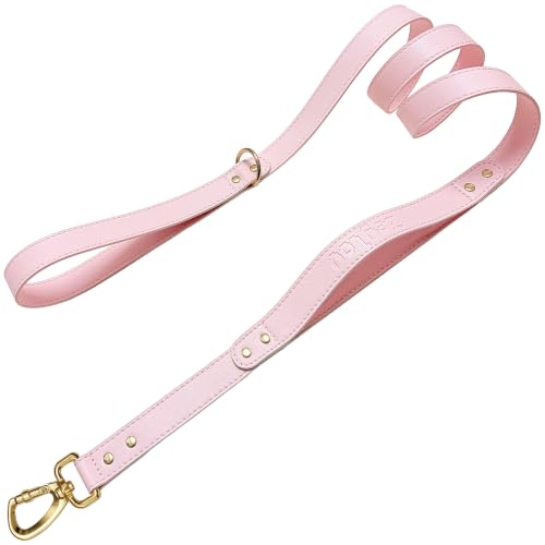 Zeylov 5FT Blush Pink Vegan Leather Dog Leash