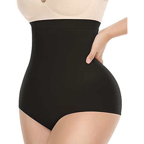 Annsuki Shapewear for Women Tummy Control, High Waist Tummy Tuck Underwear for Women Body Shaper Girdles Control Panties Black 2XL Cover