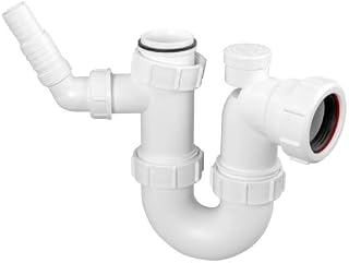 Mcalpine WM14V Sink Trap with 135� Swivel Nozzle with Anti-Syphon (Silentrap)