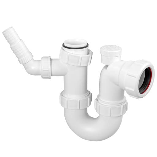 Mcalpine WM14V Sink Trap with 135 Degree Swivel Nozzle with Anti-Syphon (Silentrap)