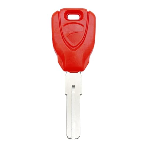 Motorcycle Uncut Blank Keys Key Blank Fits for Ducati Mutistrada 950 Touring SW SPOKED Wheels Multistrada V2 V4 2017-2022,1Pcs(Red)