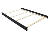CC KITS Full-Size Conversion Kit Bed Rails Compatible with Rowen Convertible Crib by Simmon Kids Delta Children - Solid Wood Rail #0050 - Toddler & Adult Bed Rail for Full-Size (Black Espresso - 907)