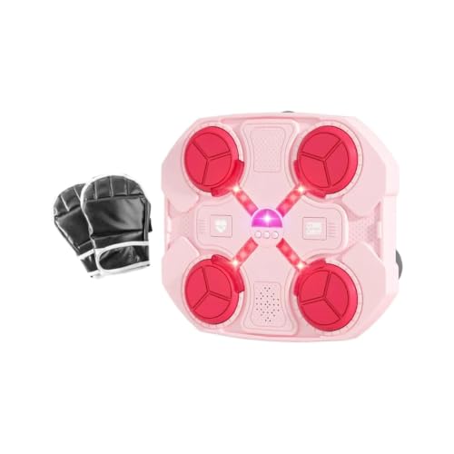 Máquina Boxe Alvo Musical Bluetooth Eletrônico Com Luva