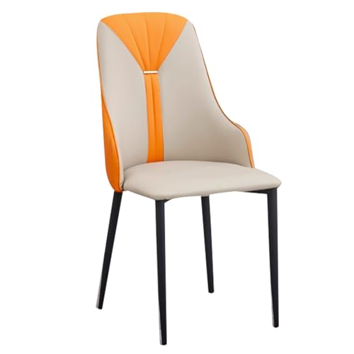 Chaise de cuisine facile à nettoyer avec pieds en métal et assise milieu de siècle