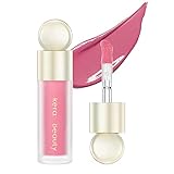 Melemando 5 Color Velvet Liquid Blush, Soft Cream Face Blush for Cheek, Eye, Lips, Soft Cream, Weigh