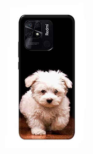 Image of PRINTFIDAA� Printed Hard Back Cover Case for Redmi 10 | Redmi 10 Power Back Cover (Puppy Dog) -2808