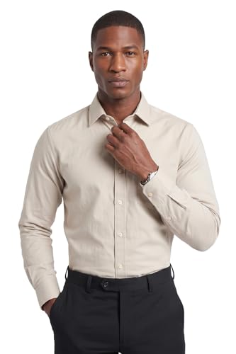 Image of Van Heusen Mens Shirts (VSSFSL10003173 Cream 48)