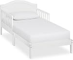 Dream On Me Sydney Lit pour tout-petit en blanc, certifié Greenguard Gold, JPMA Certifié, conception de plancher basse à, finition non toxique, rails de sécurité, en bois de pin