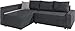 Produktbild Collection AB Enjoy Polsterecke mit Bettfunktion und Bettkasten Ecksofa, Stoff, Anthrazit, 161 x 224 x 84 cm