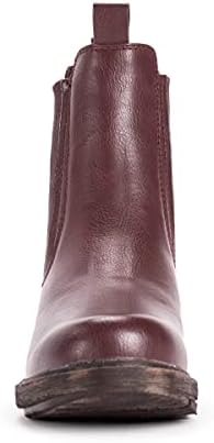 MUK LUKS LUKEES Women's Spike Madison Boots Fashion, Bordeaux, 10 | Image 6
