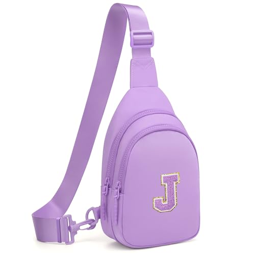 Kleine eerste sling tas crossbody tas heuptasje voor vrouwen meisjes crossbody portemonnee borsttas gepersonaliseerd cadeau, paars, S, casual