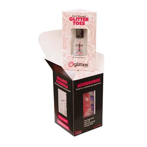 Glamour Glitter Toes Kit: Includes 4 Colors - DIY Nails the Way You Want - Comes With All the Supplies, Tools, and Accessories Needed - Guaranteed Salon Quality