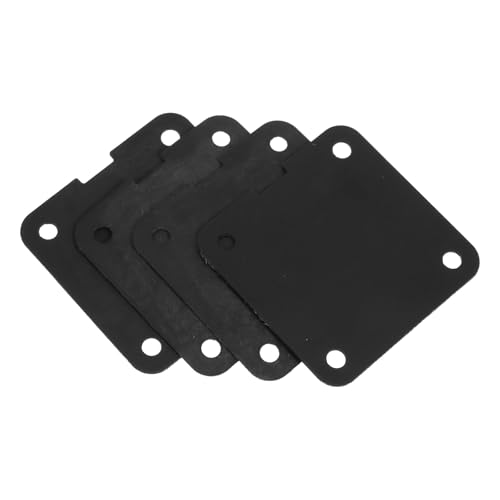 ANDRESLAD 4 Almohadillas de Goma Cuadradas para Compresores de Aire, Juntas de Presostato Automático Alta Resistencia, Antivibración y Sellado Eficaz para Mantenimiento y Repuestos