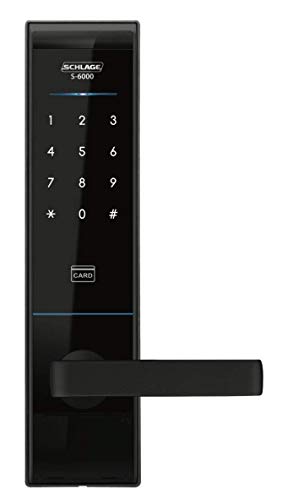 Schlage S-6000 Digital Touchpad Door Lock. Works with PIN, FOBS & RFID Cards. Available in Black Finish.
